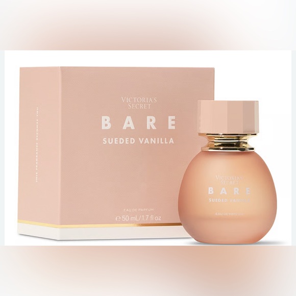 NIB Victoria's Secret Bare Sueded Vanilla Eau de Parfum - Pink and Gold - Picture 1 of 2